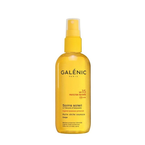 Galenic Soins Soleil Dry Sun Protection Oil for Body SPF 15 5.07 fl oz (150 ml)