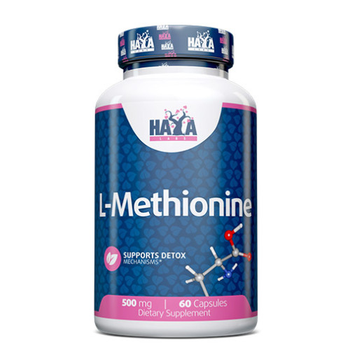 Haya Labs L-Methionine 500 mg 60 Capsules