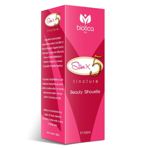 Biotica Slim 5 for Overweight Reduces Appetite Fights Cellulite 3.38 fl oz (100 ml)