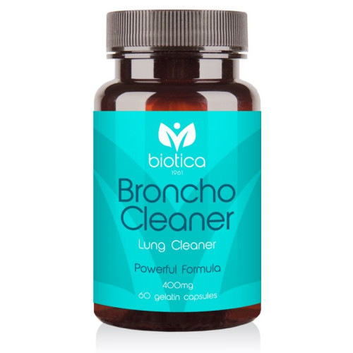 Biotica Broncho Cleaner for Bronchitis and Respiratory Problems 400 mg 60 Capsules