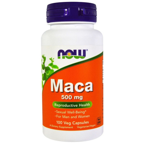 Now Foods Maca for Hormonal Balance and Reproductive System 500 mg 100 Capsules