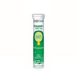 Biofar Vitamin C for Strong Immunity Bioflavonoids 1000 mg 20 Effervescent Tablets