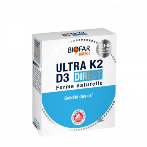 Biofar Direct K2 and D3 for Strong Bones and Teeth 14 Sachets
