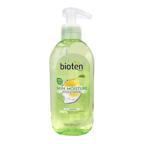 Bioten Skin Moisture Hydrating Cleansing Gel Enriched with Quince Extract for Normal and Combination Skin 6.76 fl oz (200 ml)