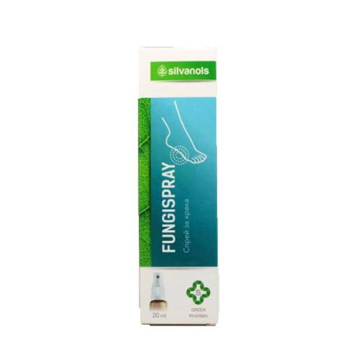 Ecopharm Silvanols Fungispray Spray for Softening Fungal Infections on the Feet 0.68 fl oz (20 ml)