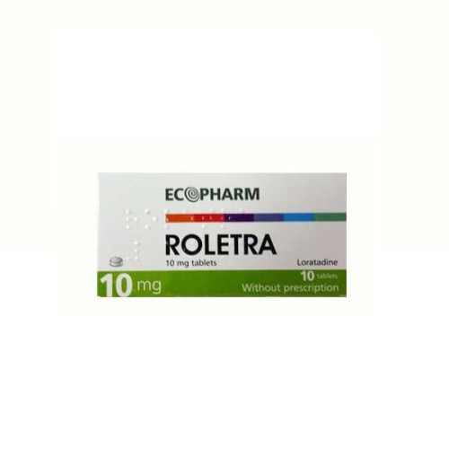 Ecopharm Roll-On for Allergies Hay Fever and Itching 10 mg 10 Tablets