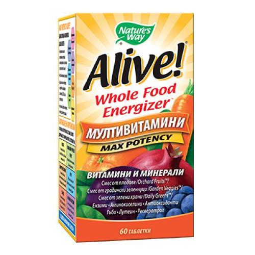 Nature's Way Alive Max Potency Multivitamins for Weak Immunity 60 Tablets
