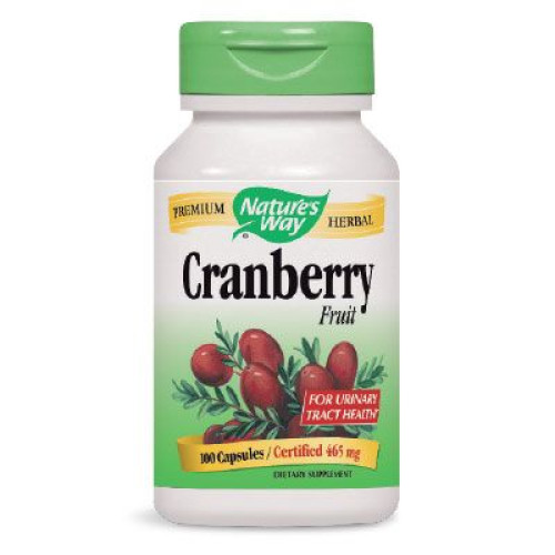 Nature's Way Cranberry Fruit for Urination Problems 465 mg 100 Capsules