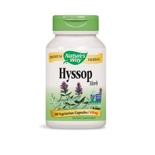 Nature's Way Nature's Way Hyssop Herb for Respiratory Problems and Pain 450 mg 100 Capsules