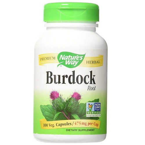 Nature's Way Burdock for Gout Arthritis and Ulcers 475 mg 100 Capsules