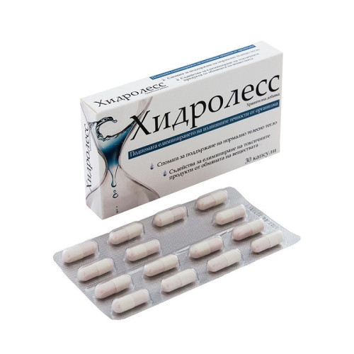 Naturprodukt Hydroless for Water Retention and Visible Cellulite for Weight Loss 30 Capsules