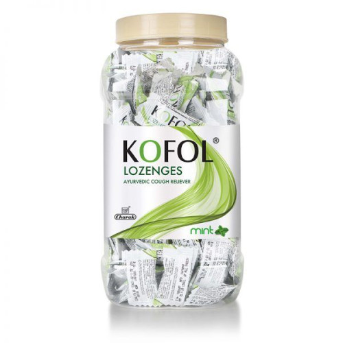 Charak Kofol Bonbons for Sore Throat Cough and Runny Nose with Mint 200 pcs