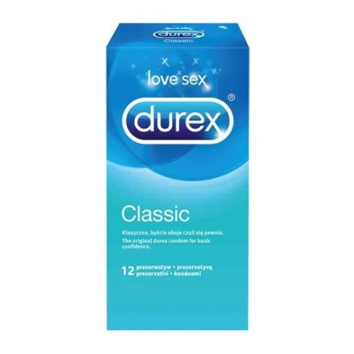 Durex Classic Classic Condoms Transparent 12 pcs