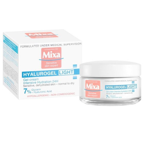 Mixa Hyalurogel Deeply Nourishing Cream-Gel with Hyaluronic Acid 1.69 fl oz (50 ml)
