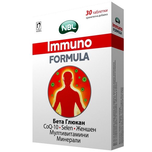 Nobel Immuno Formula with beta-glucan and Selenium for High Immunity 30 Tablets