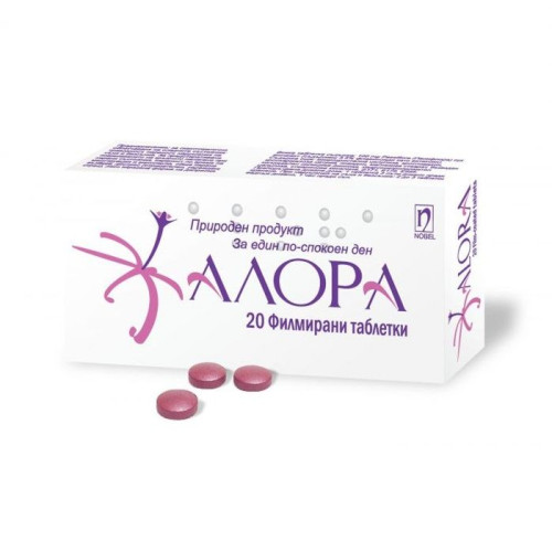 Nobel Alora for Severe Stress and Insomnia with Passionflower Extract 20 Tablets