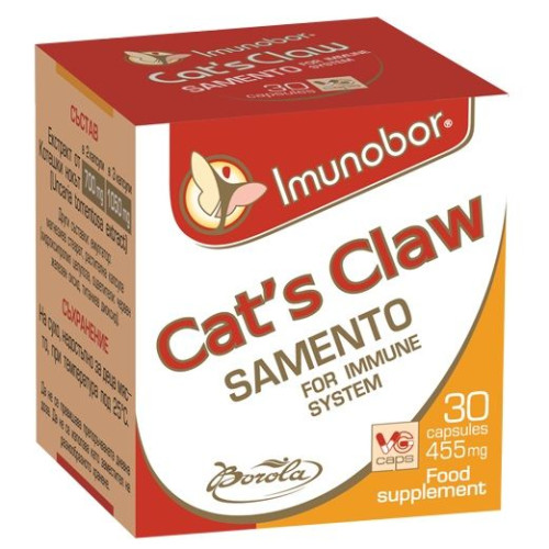Borola Immunobor Samento Cat's Claw for High Immunity Against Flu and Colds 30 Capsules