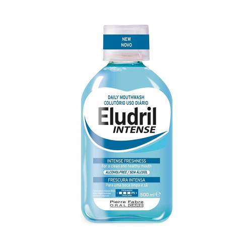 Eludril Intense Daily Anti-Plaque Mouthwash for Freshness 16.91 fl oz (500 ml)