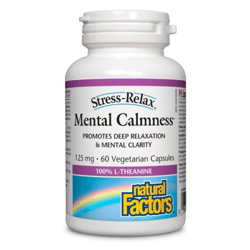 Natural Factors Mental Calmness for High Stress and Depression 60 Vcaps