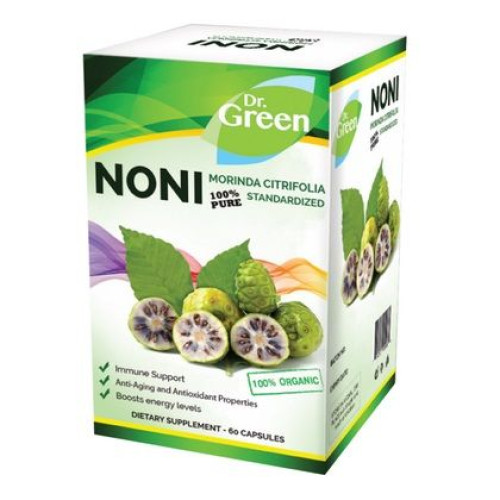 Dr. Green Noni Powder Asthma Arthritis High Blood Pressure and Diabetes 500 mg 60 Capsules