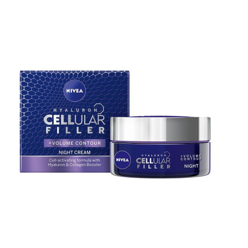 Nivea Hyaluron Cellular Filler Volume Anti-Wrinkle Night Cream 1.69 fl oz (50 ml)
