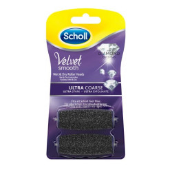 Scholl Velvet Smooth Replacement Roller Heads for Removing Dead Skin (diamond Crystals) 1 pc
