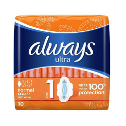 Always Ultra Normal Daily Sanitary Pads with a Pleasant Scent and High Protection 10 pcs