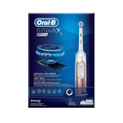 Oral-B Genius x 20000N Electric Toothbrush for Perfect Cleaning Rose Gold 1 pc