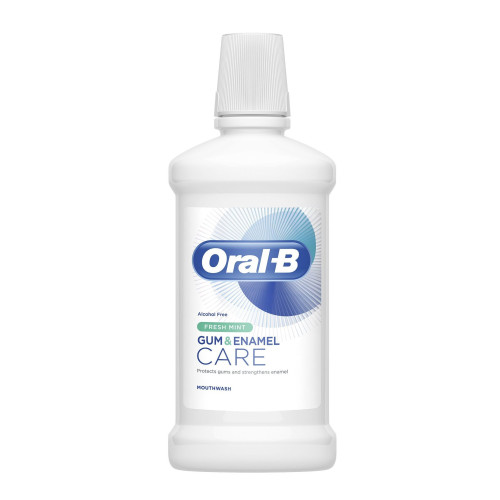 Oral-B Gum and Enamel Care Refreshing Mouthwash for Healthy Gums with Mint Flavor 16.91 fl oz (500 ml)