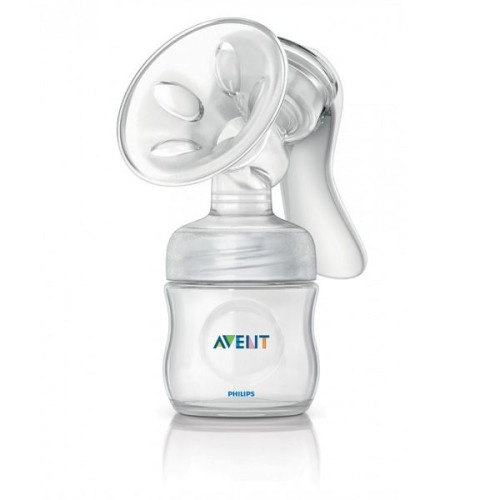 Philips Avent Comfort Manual Breast Pump + Natural Feeding Bottle 1 pc