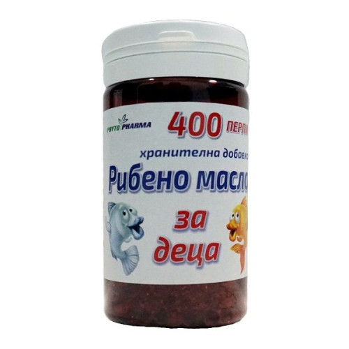 Phytopharma Fish Oil Strengthens the Immune System in Children 1.27 fl oz (37.5 ml) 400 Capsules