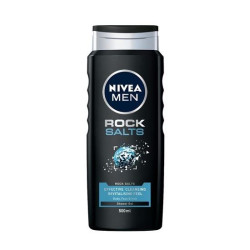Nivea Men Shower Gel Men Rock Salts 16.91 fl oz (500 ml)