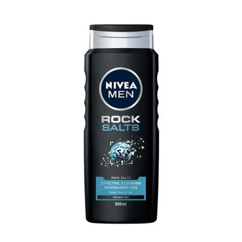 Nivea Men Shower Gel Men Rock Salts 16.91 fl oz (500 ml)