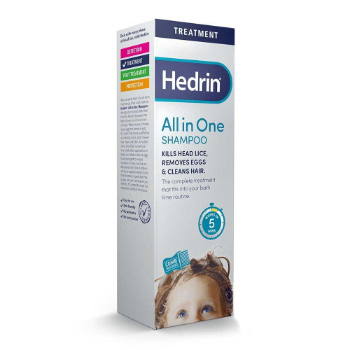 Hedrin All in One Shampoo for Removing Head Lice 3.38 fl oz (100 ml)