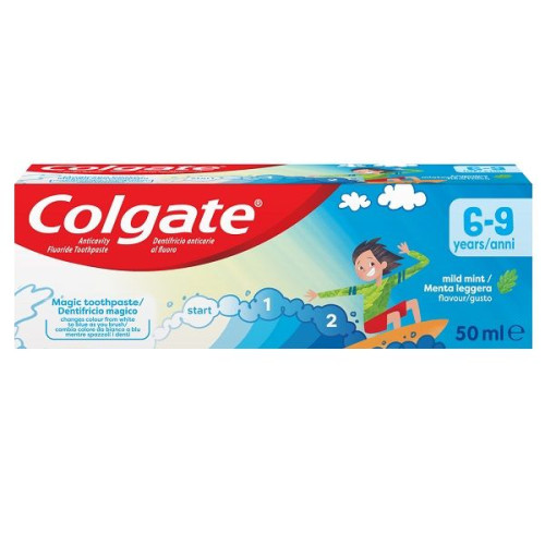 Colgate Kids Toothpaste for Children Aged 6-9 Mint Flavor 1.69 fl oz (50 ml)