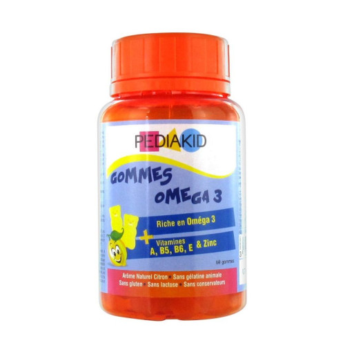 Pediakid Omega-3 Chewable Gummies for Children to Support the Body and Nervous System 60 pcs