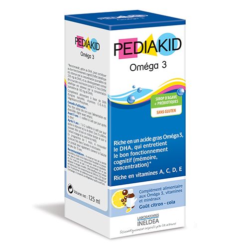 Pediakid Omega-3 + Choline Syrup to Support Brain and Functions 4.23 fl oz (125 ml)