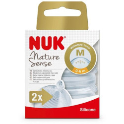 Nuk Nature Sense Soft Silicone Pacifier Size M for Children 0-6 Months 2 pcs
