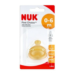 Nuk First Choice+ Rubber Pacifier with New Ultra Soft Tip Size S 0-6 Months 1 pc