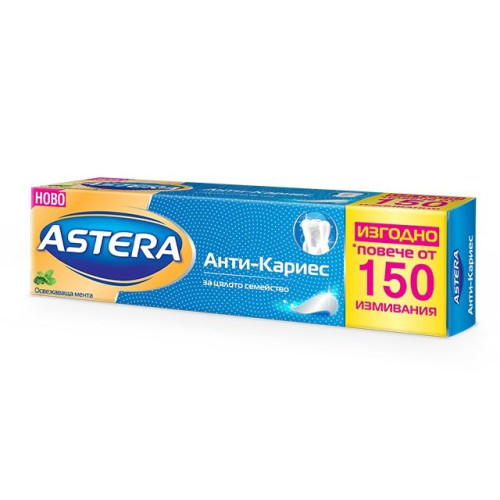 Astera Toothpaste with Maximum Protection Against Caries 3.38 fl oz (100 ml)