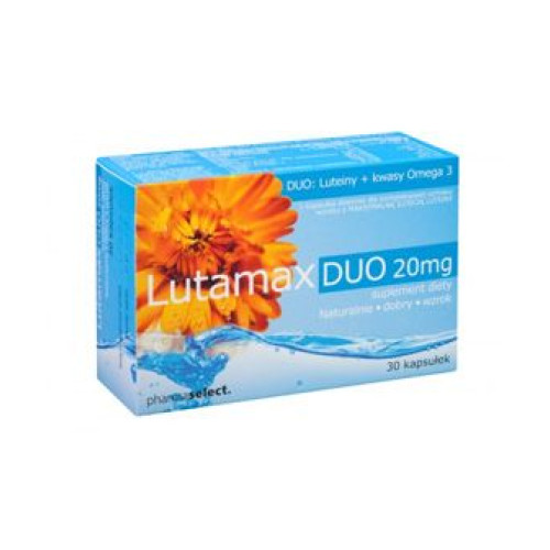 Lutamax Duo Lutein + Omega-3 for Healthy Eyes and Perfect Vision 20 mg 30 Capsules