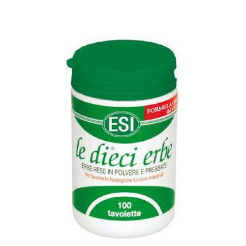 Esi Le Dieci Erbe for Stomach Pain Bloating and Constipation 100 Tablets