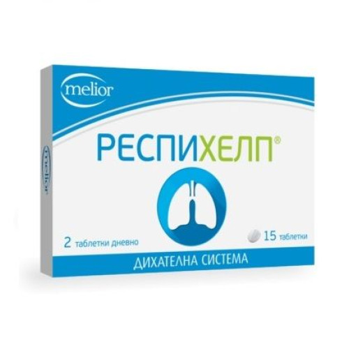 Melior Respichelp for a Healthy Respiratory System 15 Tablets