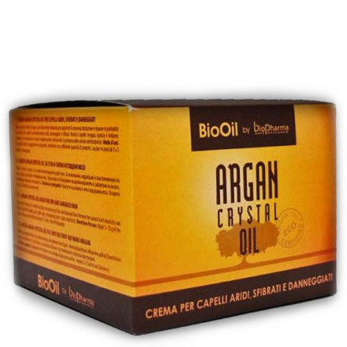 Biopharma Argan Crystal Oil Cream Hair Mask with Argan Oil for Dry and Damaged Hair 8.45 fl oz (250 ml)