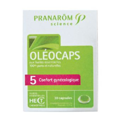 Pranarom Oleocaps 5 for Painless Menstrual Cycle 30 Capsules