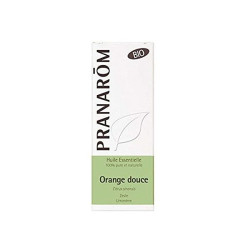 Pranarom Organic Sweet Orange Peel Essential Oil for Relaxation and Comfort 0.34 fl oz (10 ml)