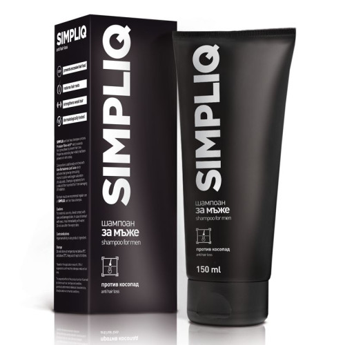 Simpliq Men Shampoo for Men Against Hair Loss 5.07 fl oz (150 ml)