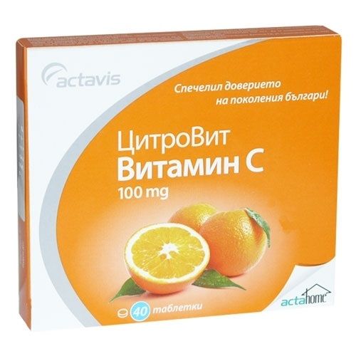 Actavis Citrovit Vitamin C for Strong Immunity 100 mg 40 Tablets