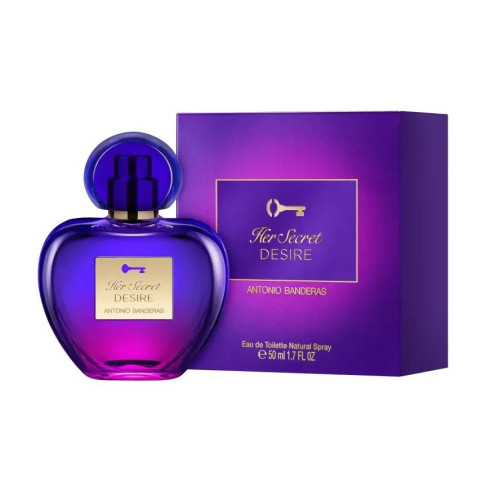 Antonio Banderas Her Secret Desire Eau De Toilette for Women 1.69 fl oz (50 ml)