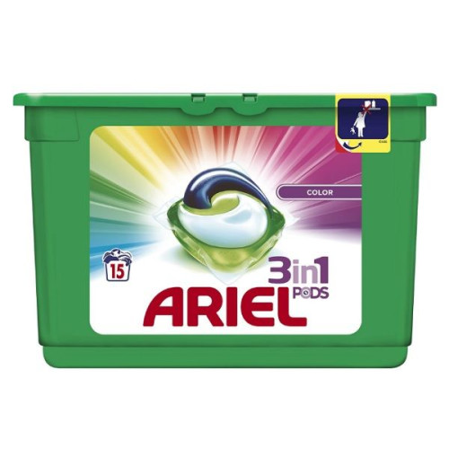 Ariel Color Capsules for Colored Laundry 1.02 oz (28.8 g) 15 Pcs